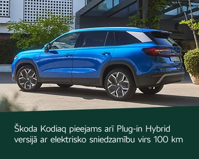 Piesakies jaunā Škoda Kodiaq Plug-In Hybrid testa braucienam