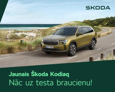 Piesakies jaunā Škoda Kodiaq testa braucienam
