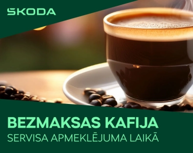 Bezmaksas kafija servisa apmeklējuma laikā