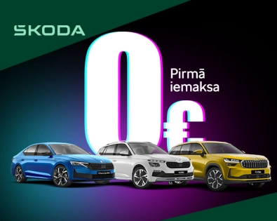 ŠKODA AR 0 EUR PIRMO IEMAKSU