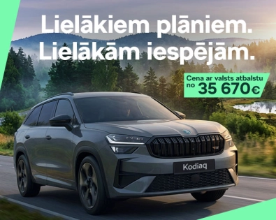Škoda KODIAQ ar ietauījumu līdz 9 540 €