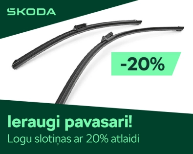 Logu tīrītāju slotiņas ar 20% atlaidi